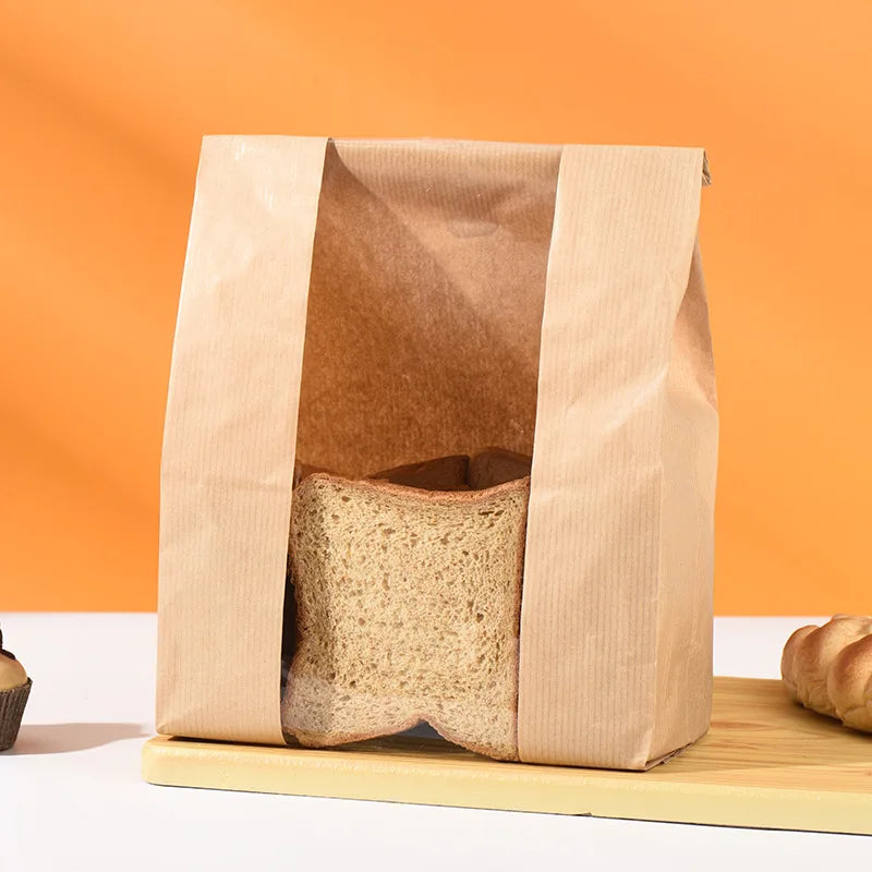 |ノベルティ用品 | 透明窓付きクラフトバッグ 50枚入