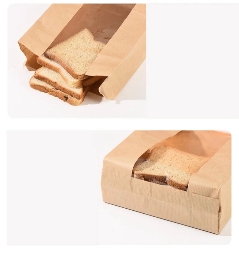 |ノベルティ用品 | 透明窓付きクラフトバッグ 50枚入