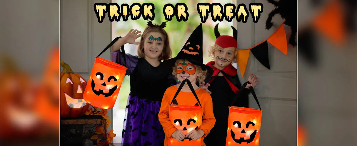 イベント・ハロウィングッズ|LEDライト付きパンプキンバッグ