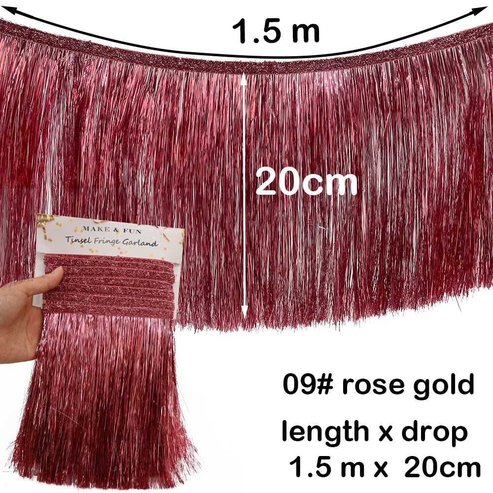 パーティー・インテリア装飾 誕生日用バナー フリンジガーランド 壁面装飾