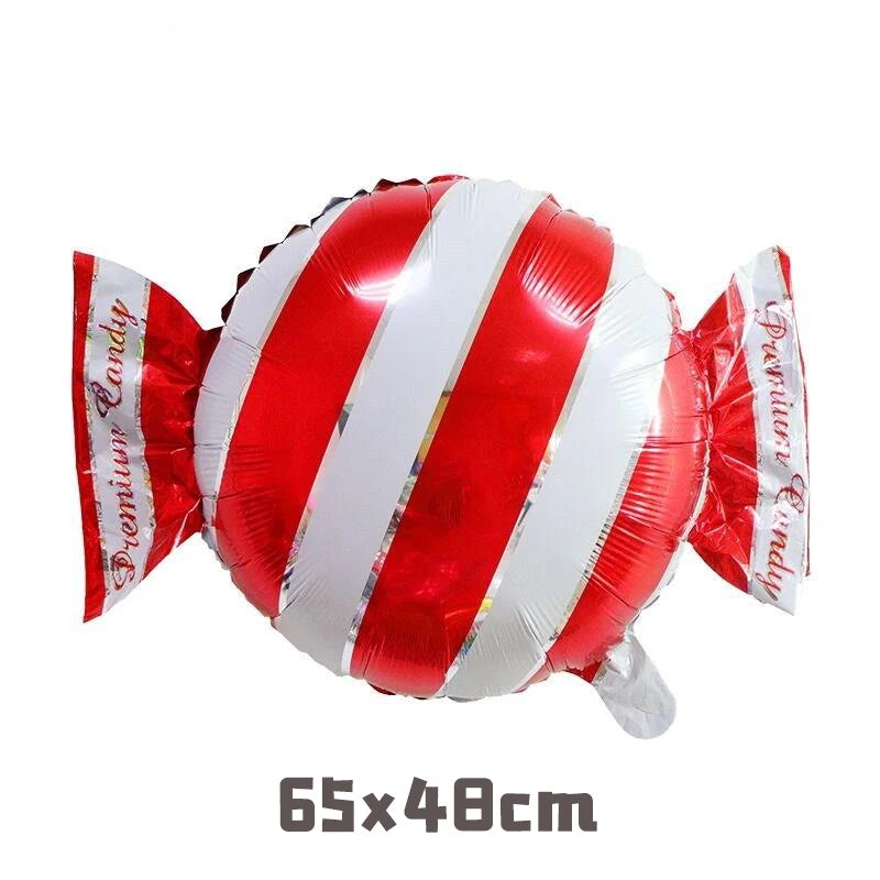 クリスマス用キャンディケインホイルバルーンセット