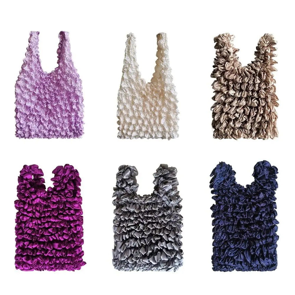 |ノベルティ用品 | 人気!シャーリング素材ショルダーバッグ | 10×17cm