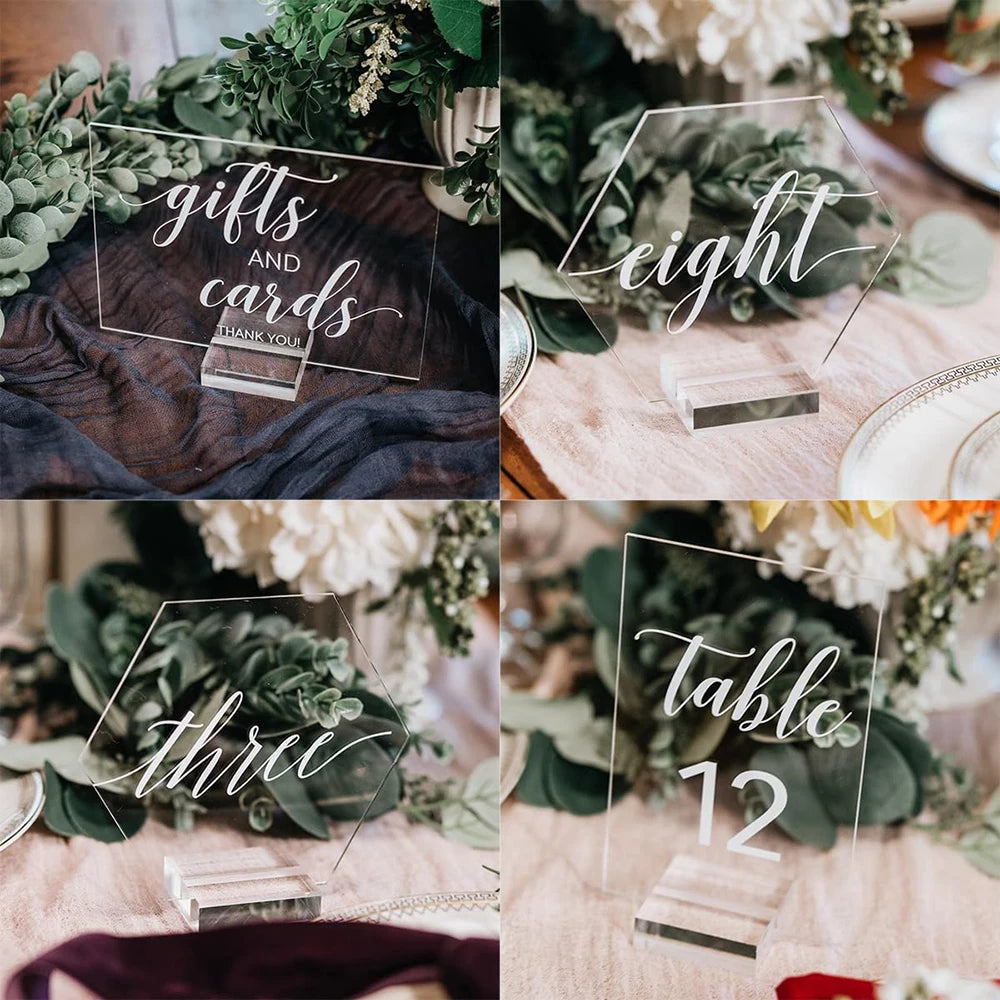 イベント・結婚式装飾|アクリルスタンド プレースカードホルダー 10個セット