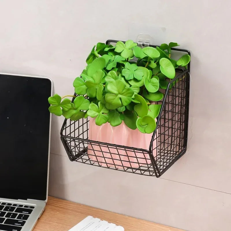 パンチフリー壁掛けキッチン収納ラック