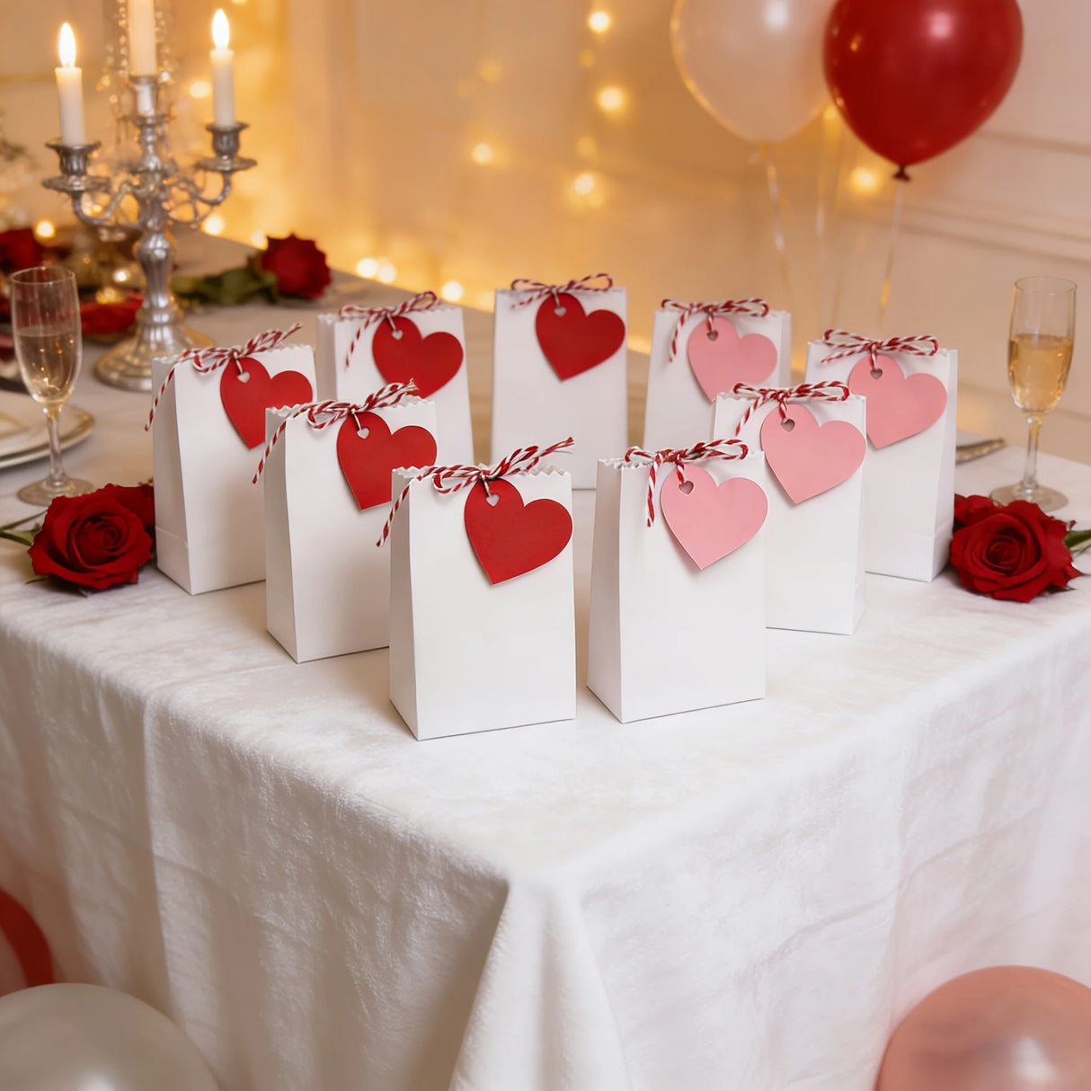 DIY用クラフト紙箱セット10個(紐・タグ付)