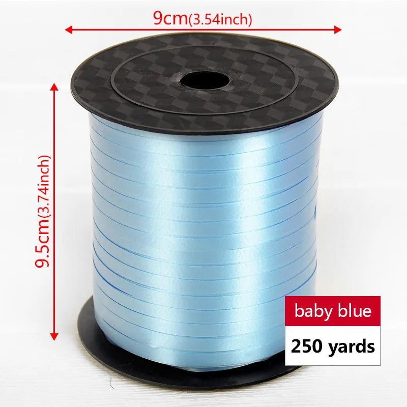 イベント・バルーン装飾 | マルチカラー クラフト用リボン| 230m巻