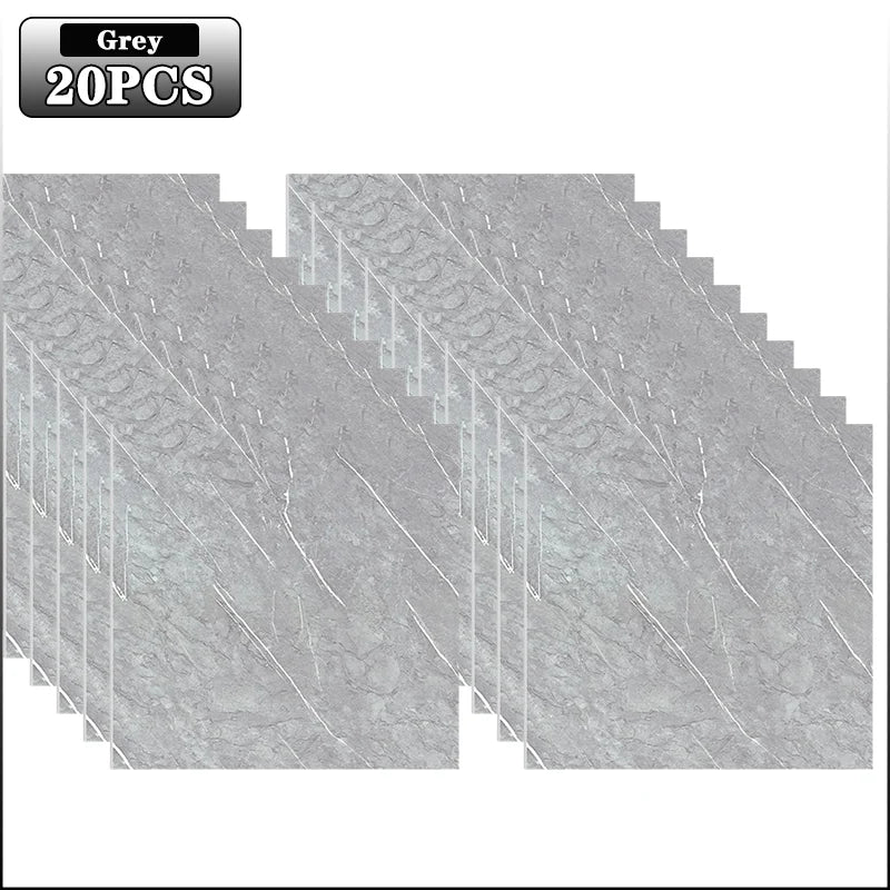 DIY用 マーブル柄タイル風 ステッカー 10枚/20枚/40枚 選べる数量
