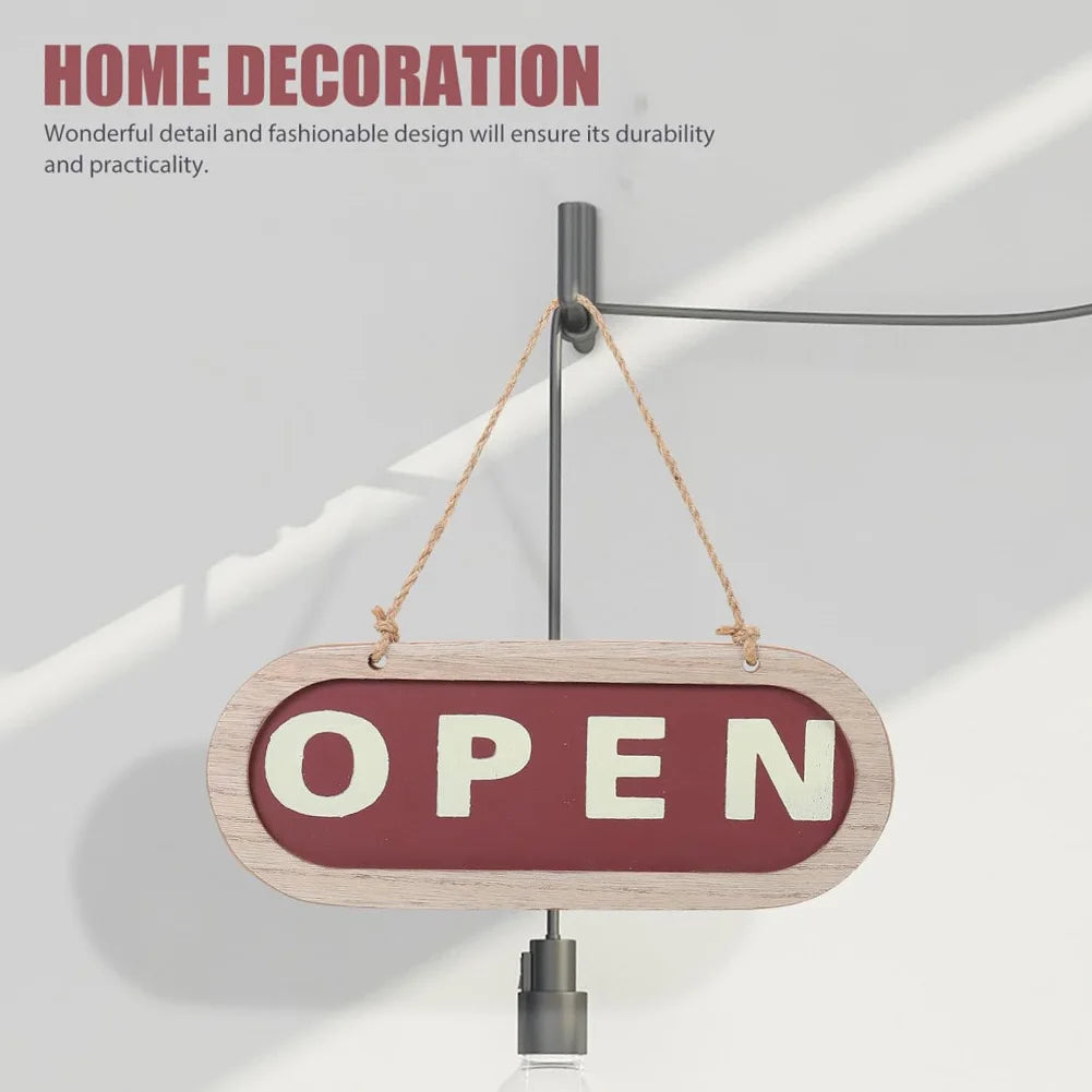 両面木製吊り下げボード(OPEN/CLOSED)
