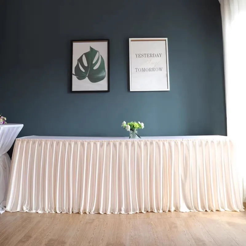 シワになりにくいポリエステルテーブルスカート