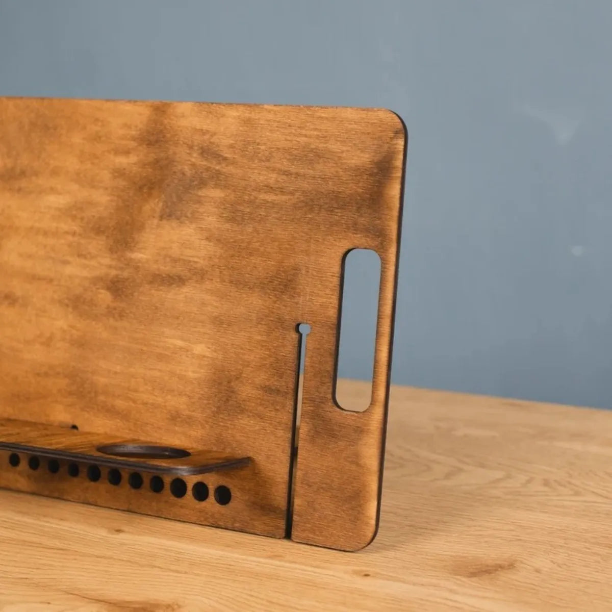 【ブラシホルダー付き】多機能木製アートイーゼルスタンド