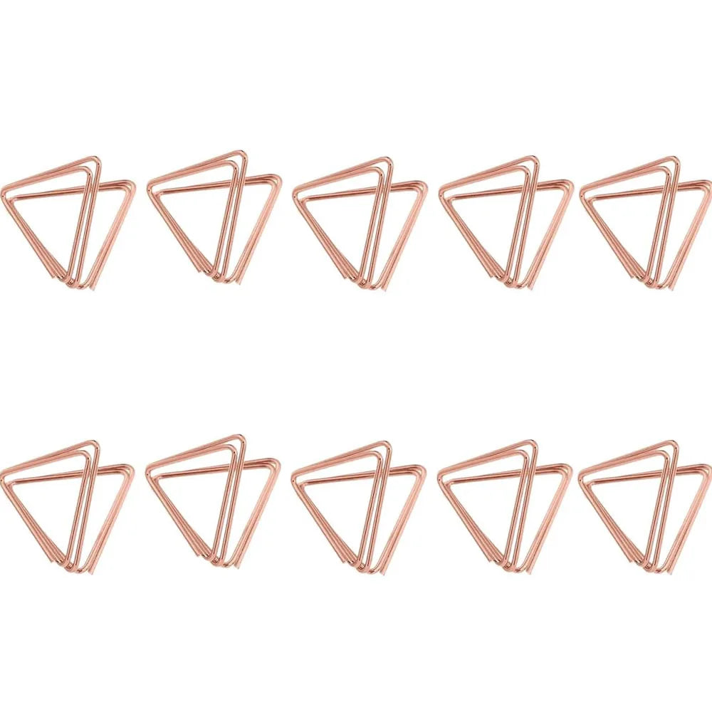 イベント・結婚式装飾|金属製三角形フォトクリップスタンド10個セット