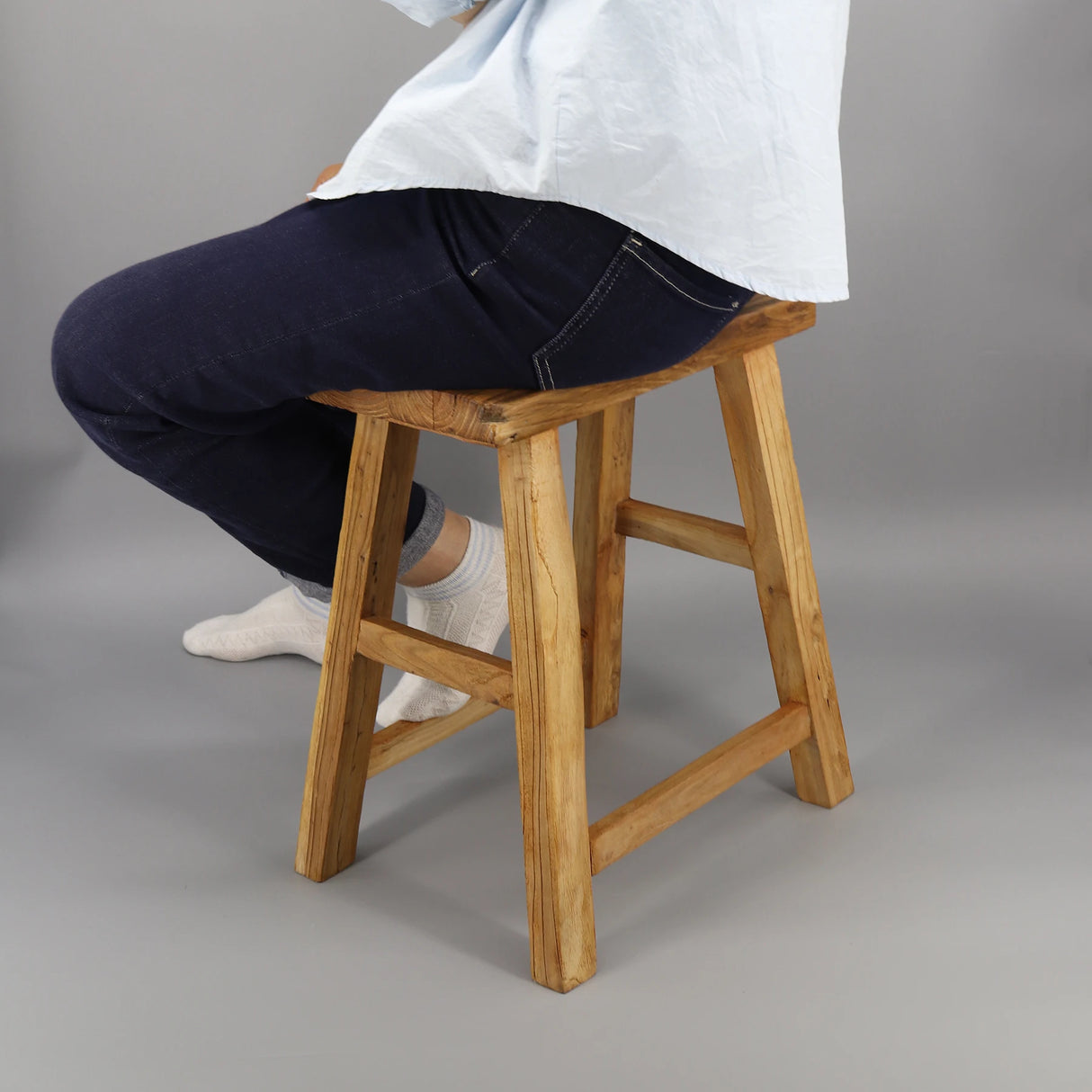 再生木製バスルームベンチ・ダイニングチェア