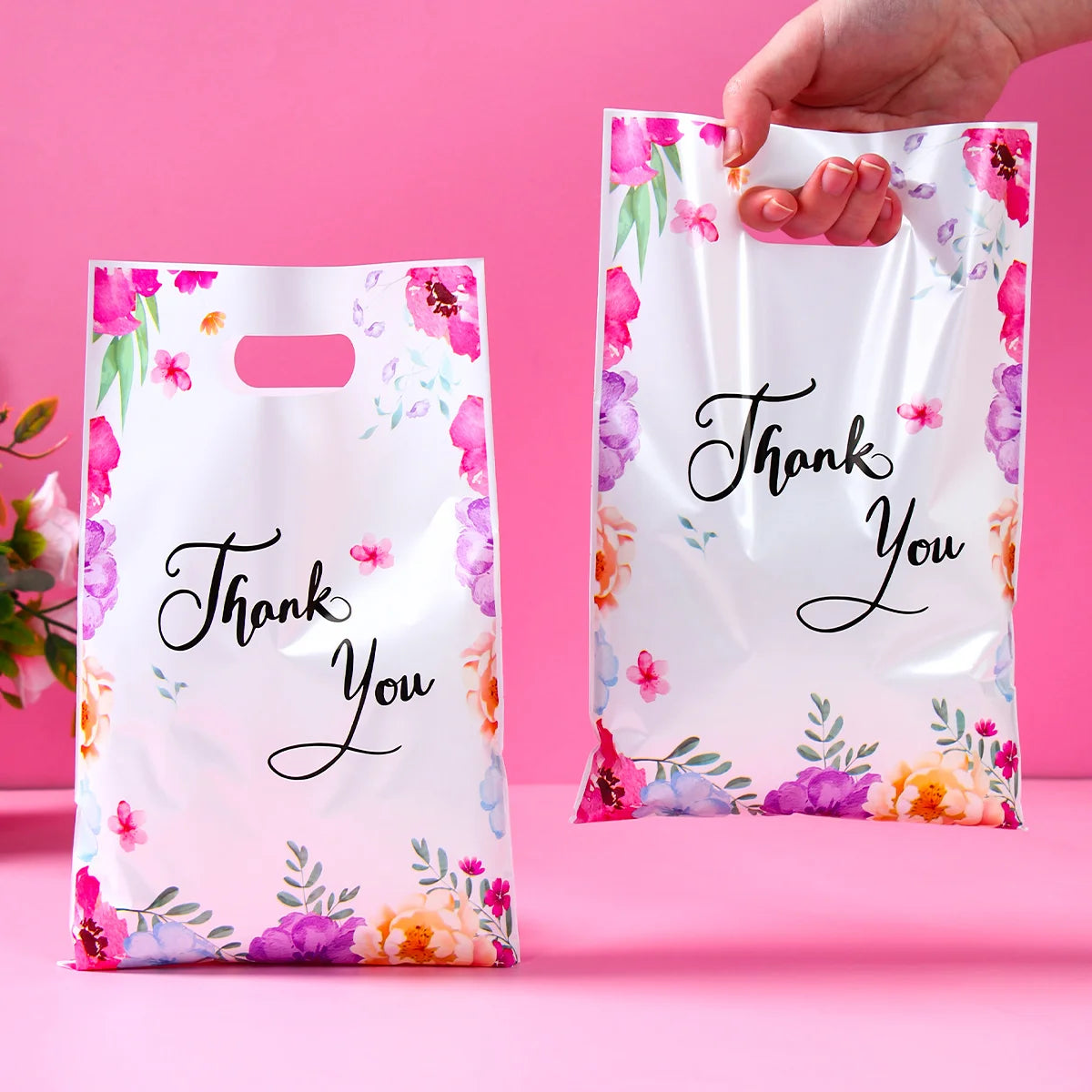 |イベント・ノベルティ用品 | サンキュー柄ギフトバッグ | W16.5×H25c