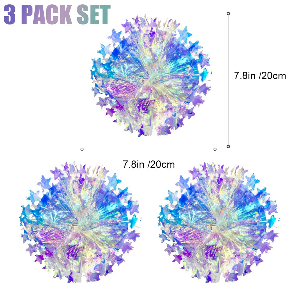 オーロラカラー天井飾り吊り下げセット・パーティー・イベント用デコレーションアイテム