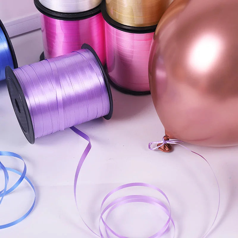 イベント・バルーン装飾 | マルチカラー クラフト用リボン| 230m巻