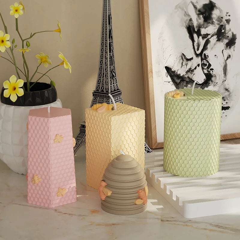 クラフト・DIY用|ハンドメイドキャンドル用 ハニカム型