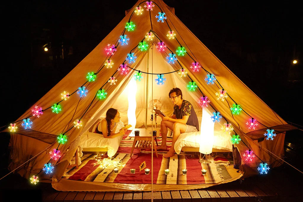 ソーラーライト|イベント・クリスマス装飾|ソーラー充電式 防水LEDイルミネーションライト (22M)