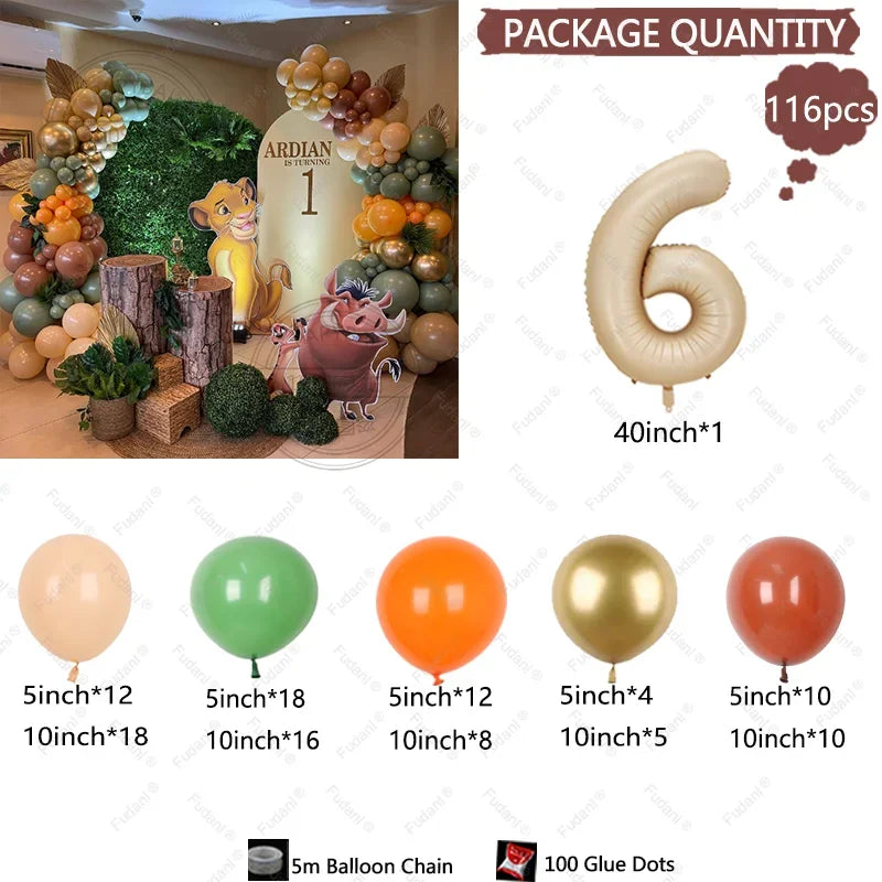 ライオンキングテーマ パーティーバルーンアーチキット