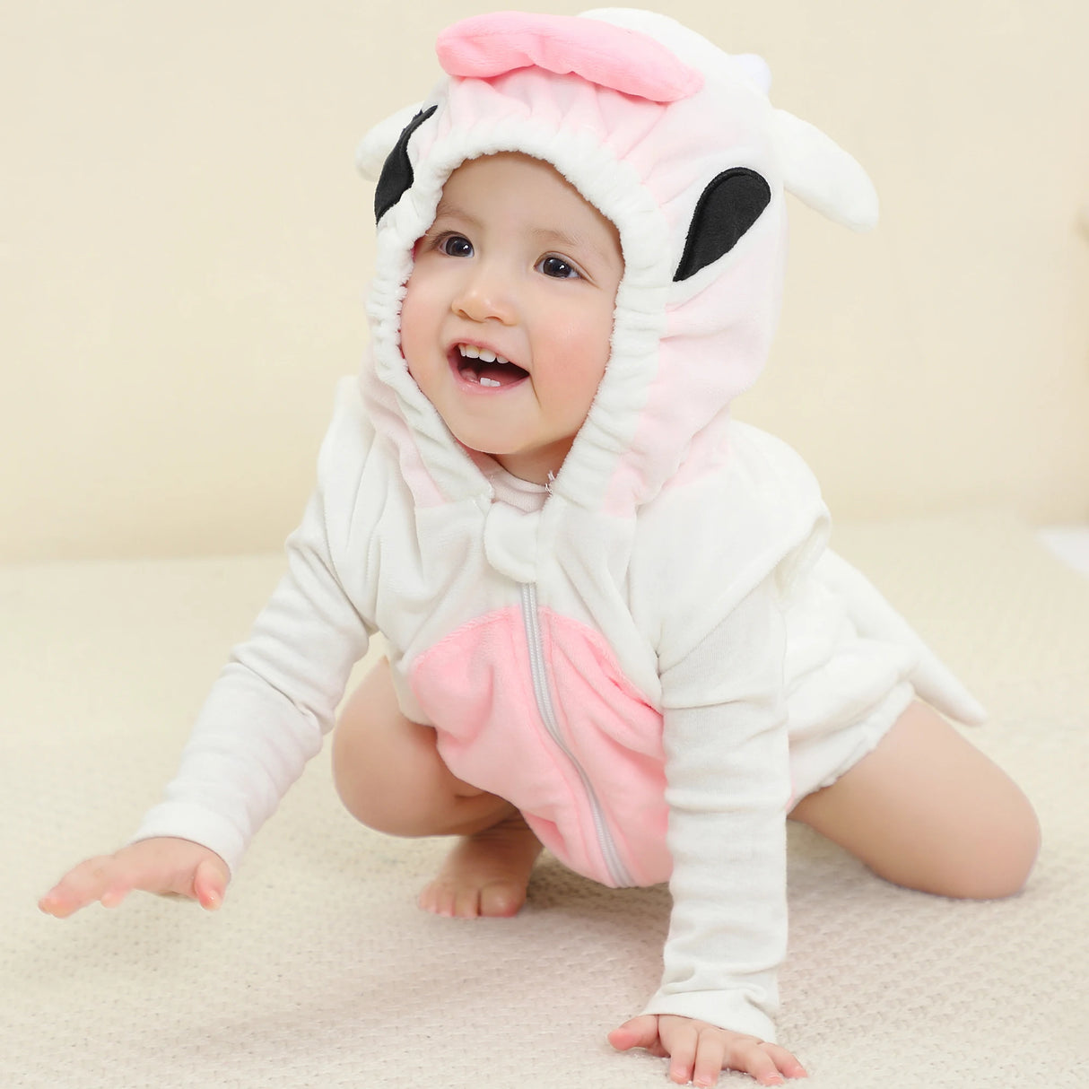 イベント・ハロウィングッズ|アニマル・ユニコーンベビーロンパース(0〜24ヶ月)着ぐるみ風
