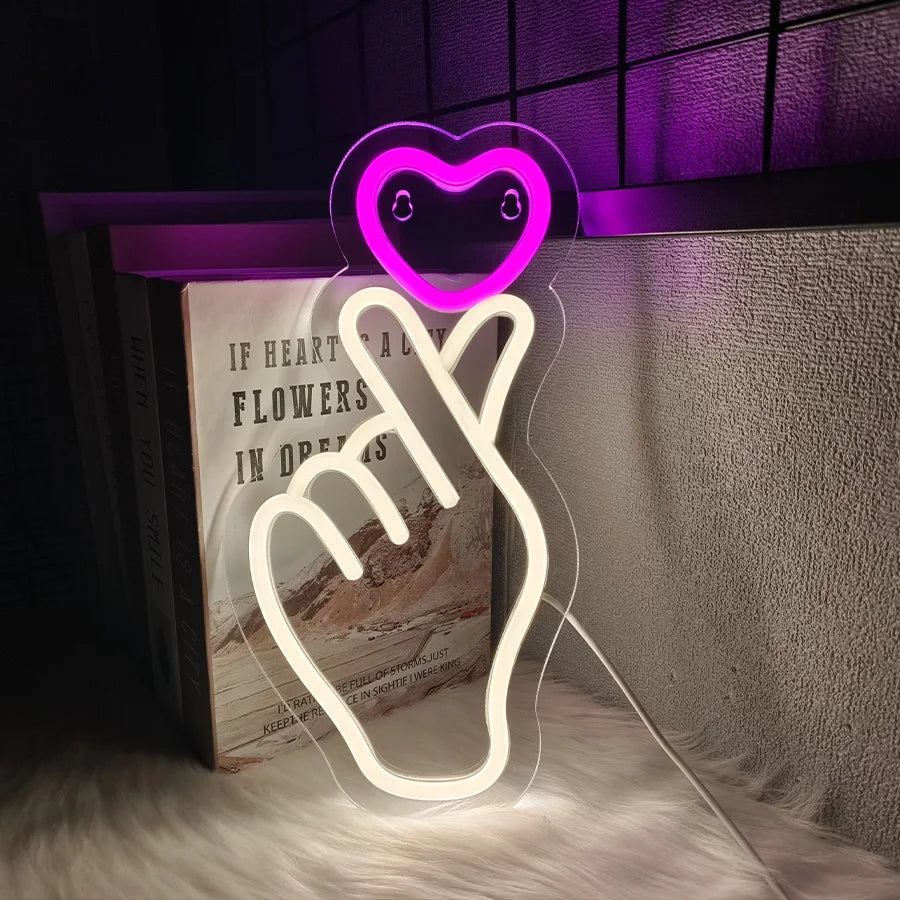 ピンクラブLEDネオンサイン(ネオン看板) USB電源