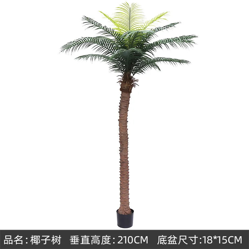 大型人工ココナッツツリーフェイクヤシ(屋外・屋内装飾用)ハワイアンシミュレーションプラント