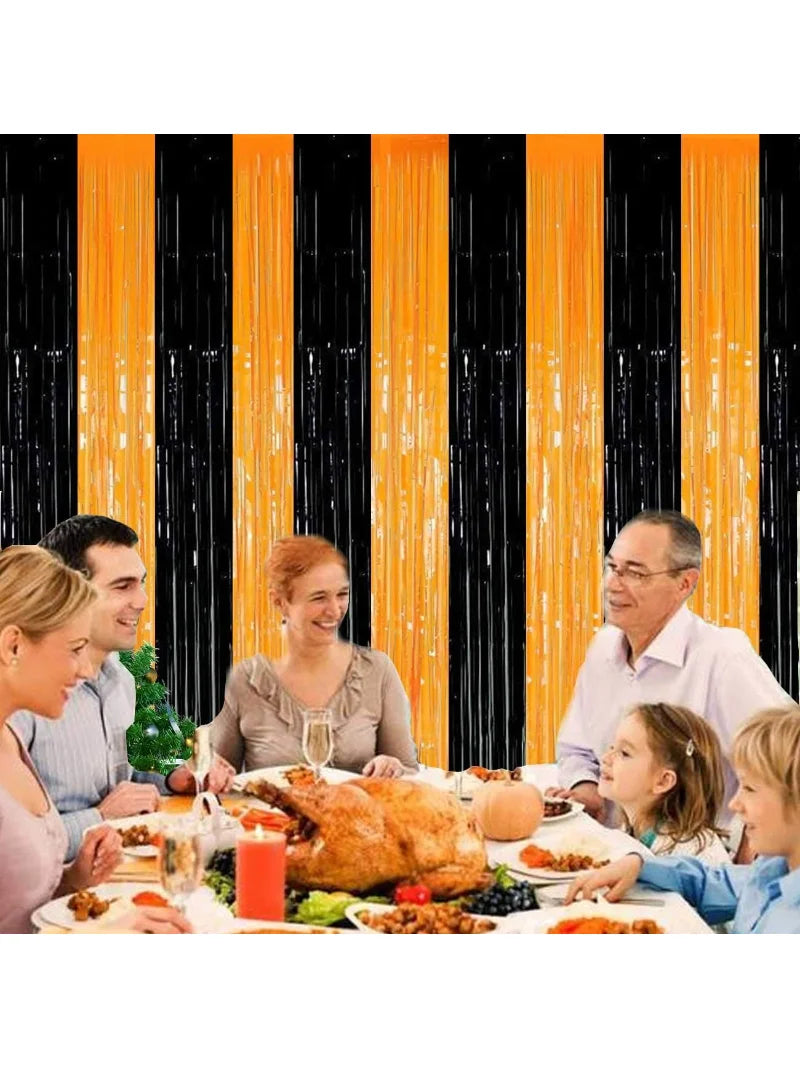 イベント・ハロウィングッズ|メタリックフリンジカーテン2パック