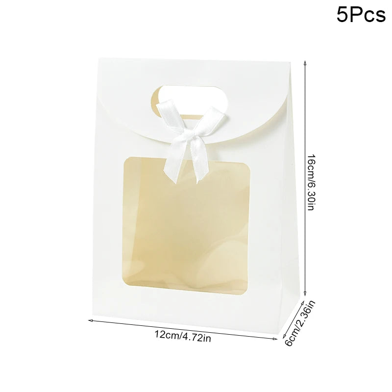 |ノベルティ用品 | 窓付きモノトーンギフトバッグ 5個セット