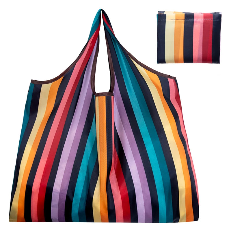 |ノベルティ用品 | コンパクト収納 プリントエコバッグ | 65cm×55c