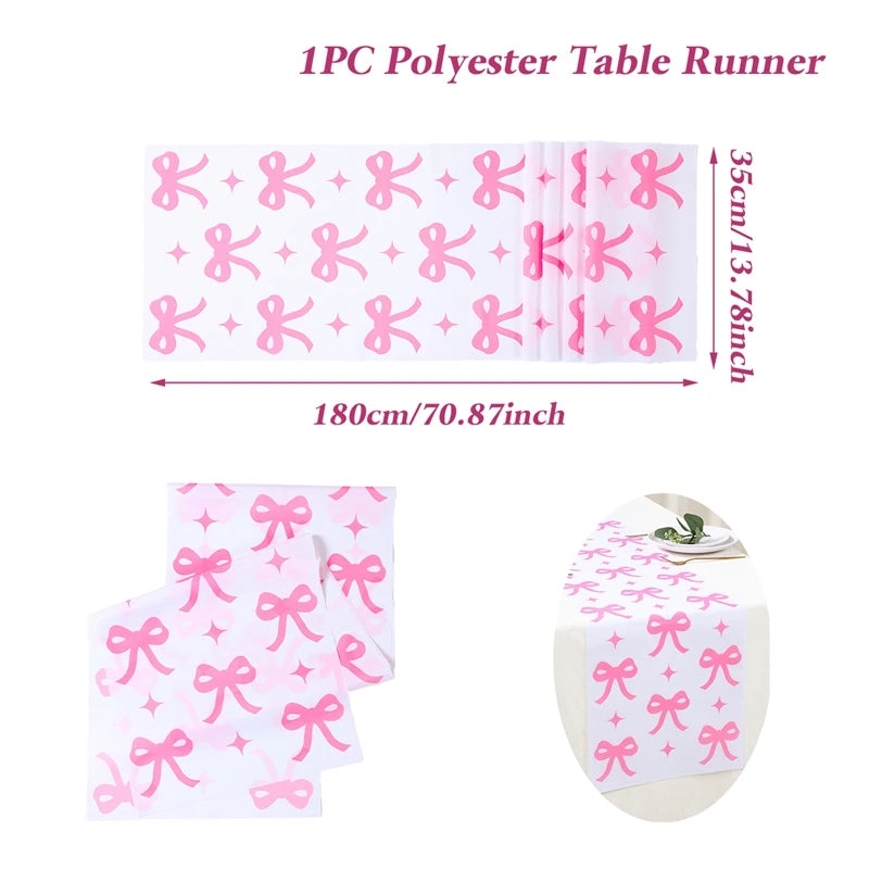 ピンクリボン付きラテックスバルーンセット