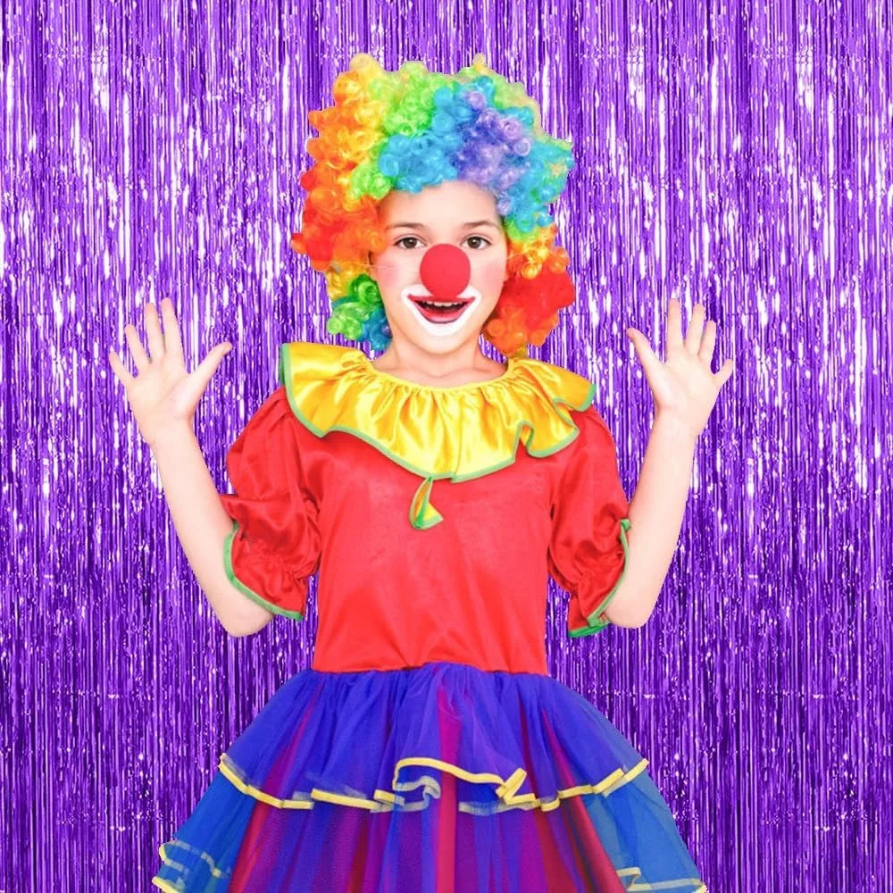 パーティー・インテリア装飾 メタリックカラーカーテン シルバー 幅1M 長さ2M