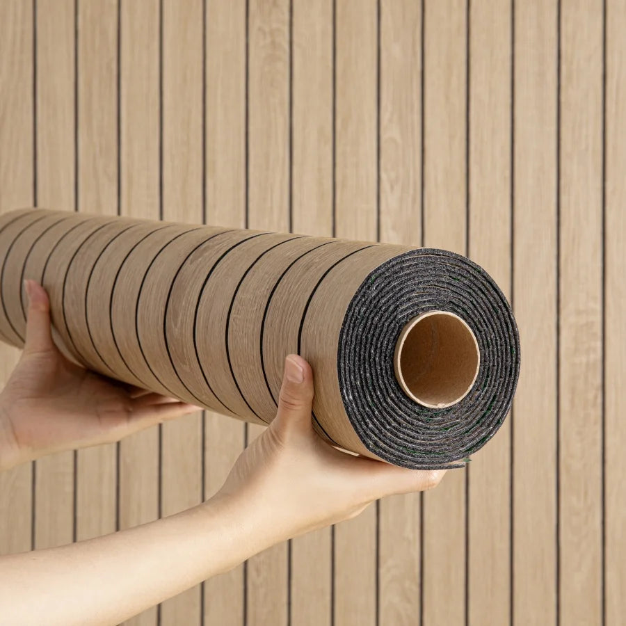 DIY用 木目フローリング風シート 40c幅 長さ3M ナチュラル木目調