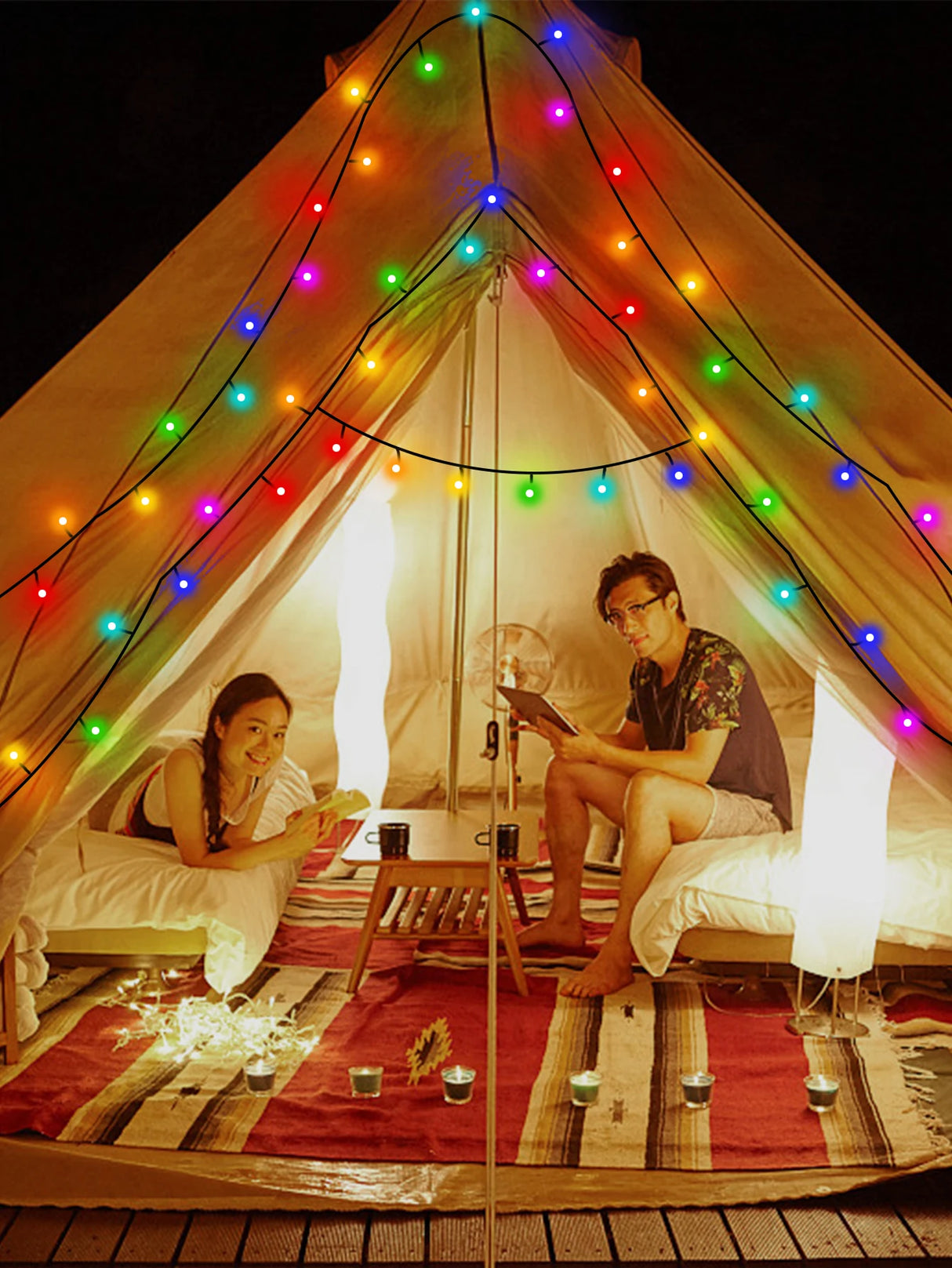 ソーラーライト|イベント・クリスマス装飾|防水ソーラーストリングライト(22M/32M)