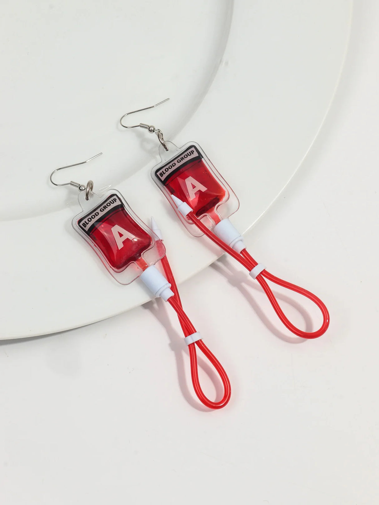 イベント・ハロウィングッズ|仮装用アクセサリー 血液バッグ型ピアス