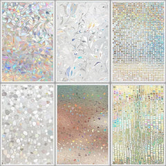 3Dステンドグラス風ウィンドウフィルム (UVカット・接着剤不要タイプ)