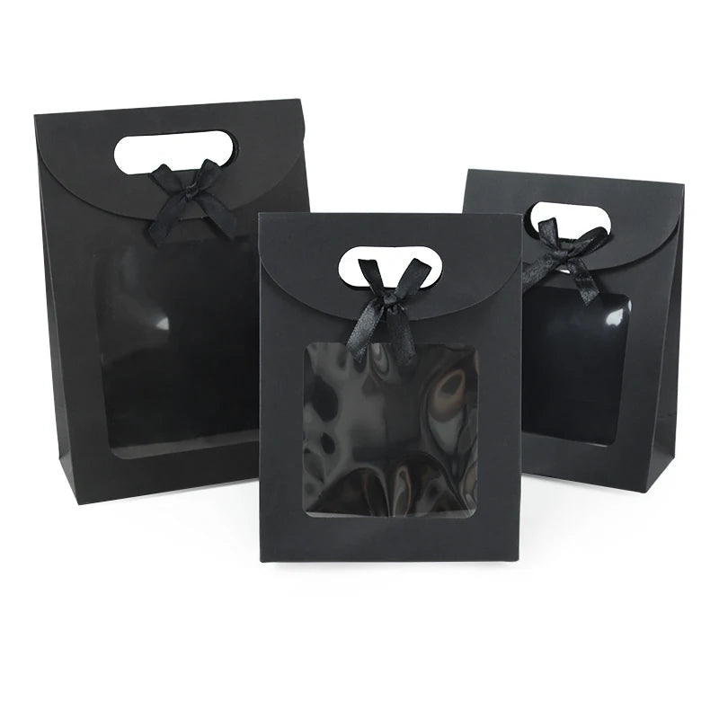 |ノベルティ用品 | 窓付きモノトーンギフトバッグ 5個セット