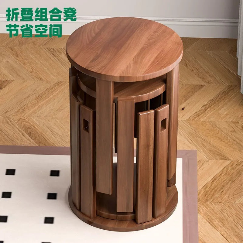 モダン木製スタッキングスツール
