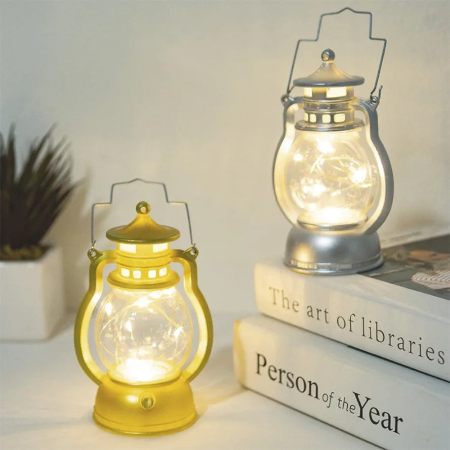 イベント・ハロウィングッズ|レトロLEDライト ポータブルキャンドルランタン型(12.6c)