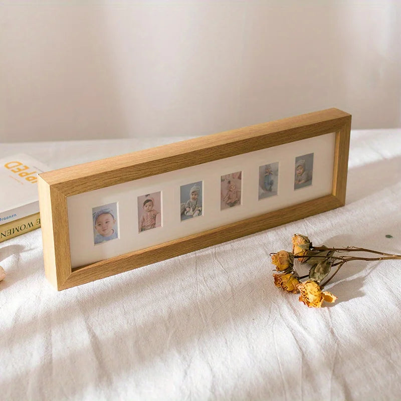 成長記録用木製多孔質フォトフレーム