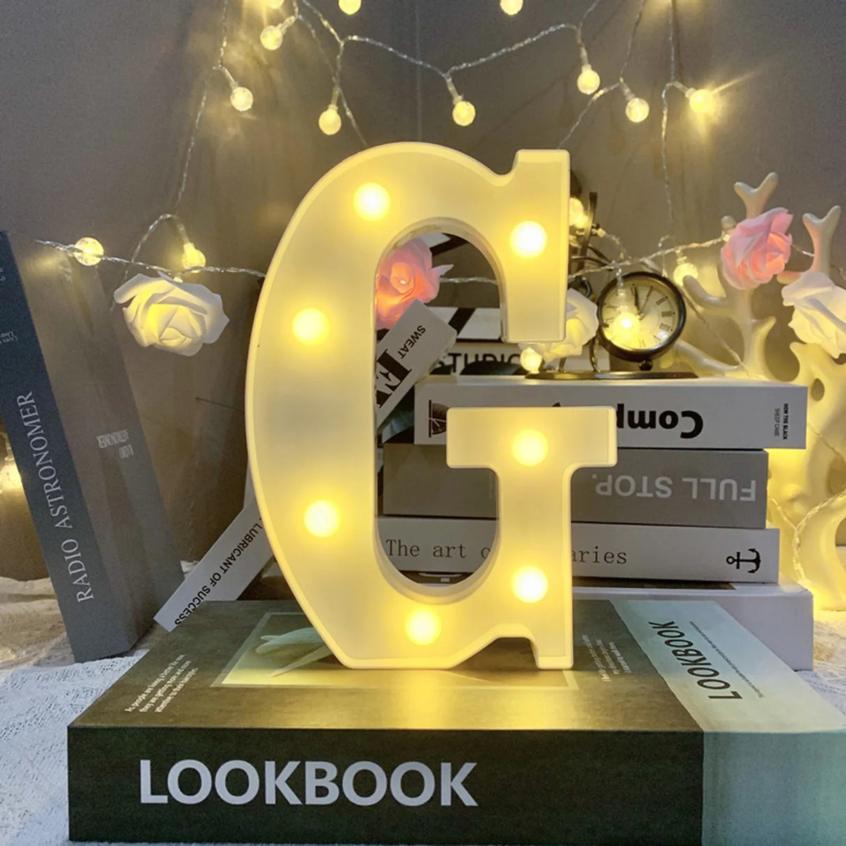 【LED装飾】LEDライト・デコレーションライト(アルファベット)21.8cm