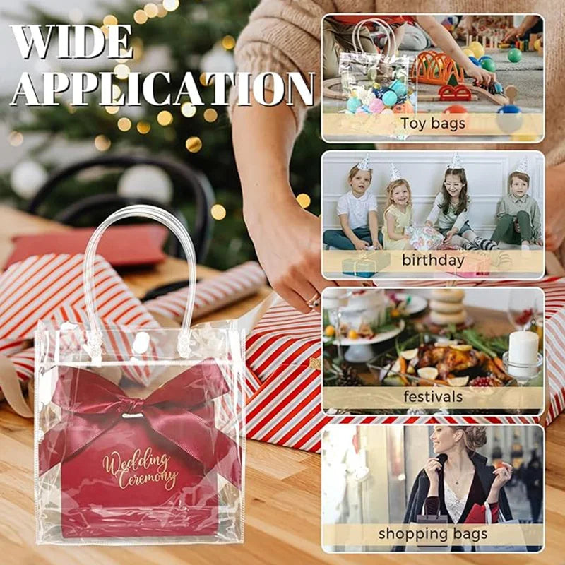 |イベント・ノベルティ用品 | 持ち手付き 透明バッグ 5〜30個