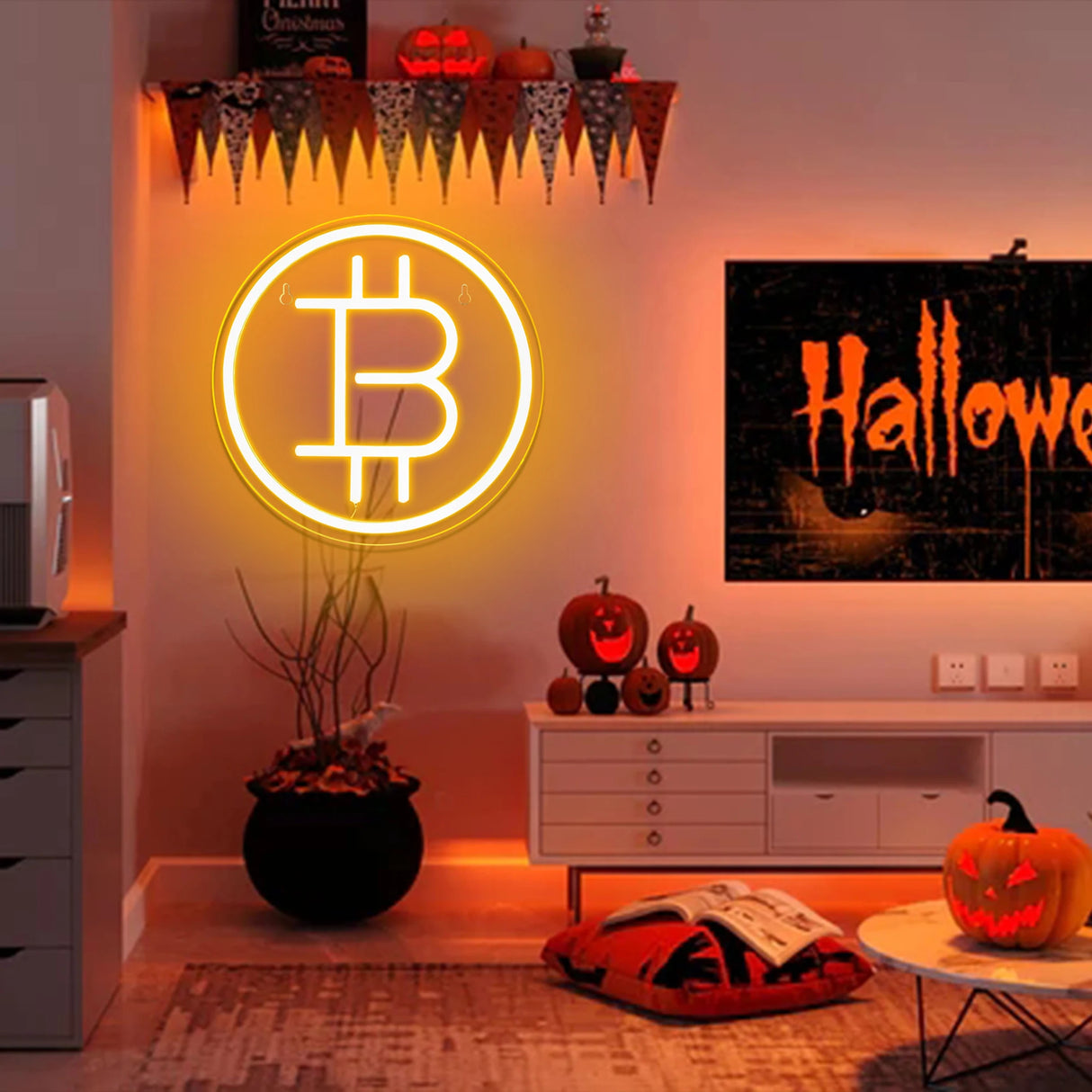 ビットコインネオンサイン(ネオン看板)LEDライト