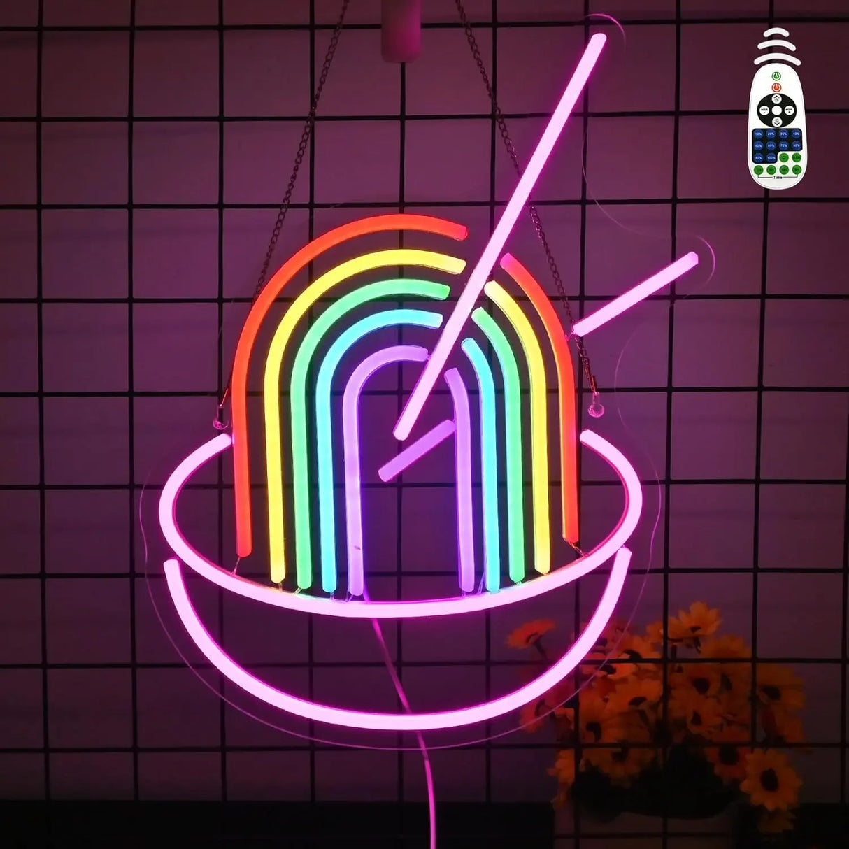 レインボーLEDネオンライト USB電源