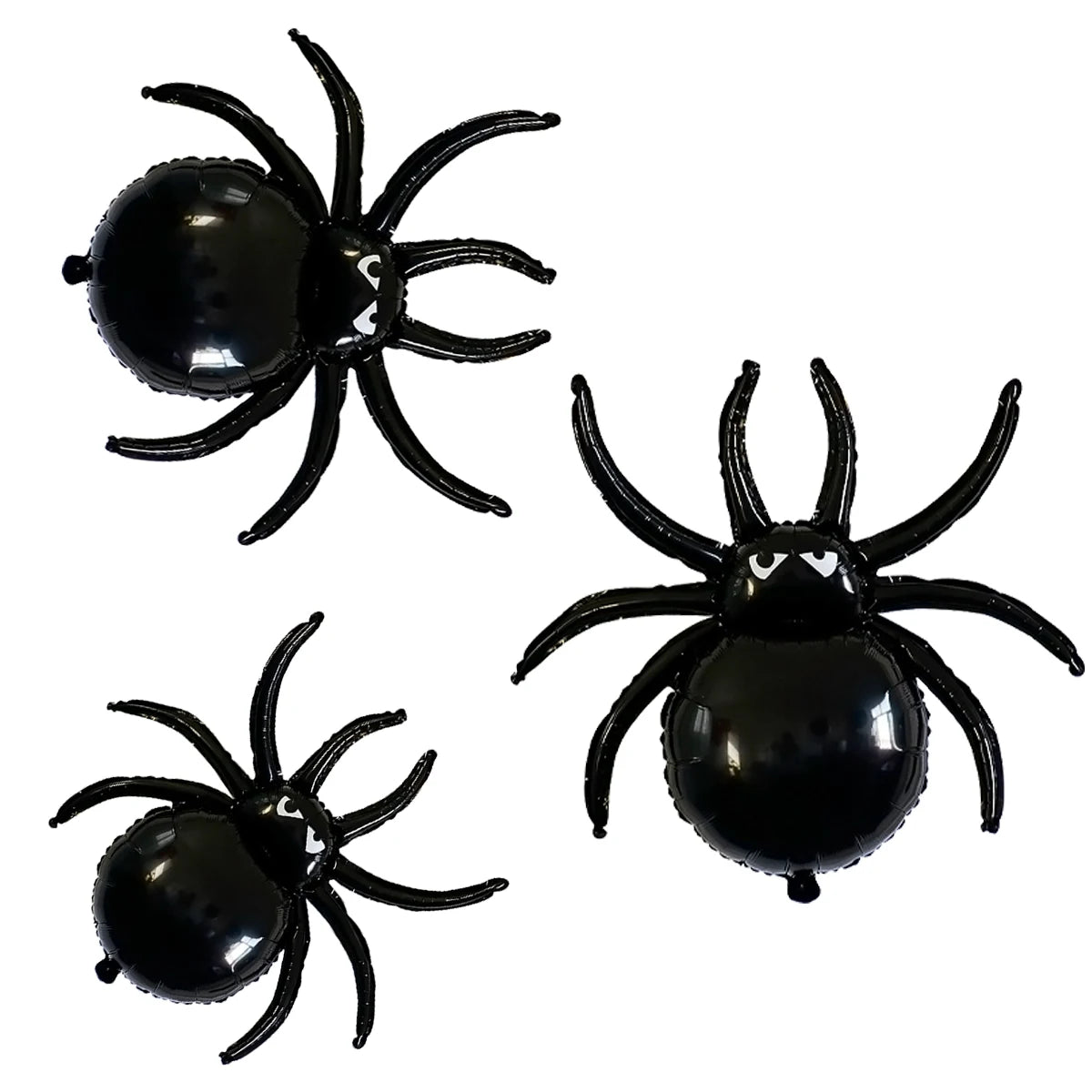 イベント・パーティー装飾|ブラックスパイダーバルーンセット(3個)