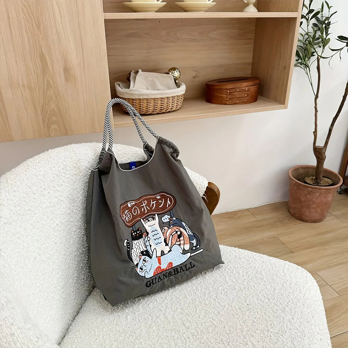 |ノベルティ用品 | ナイロンショルダーバッグ