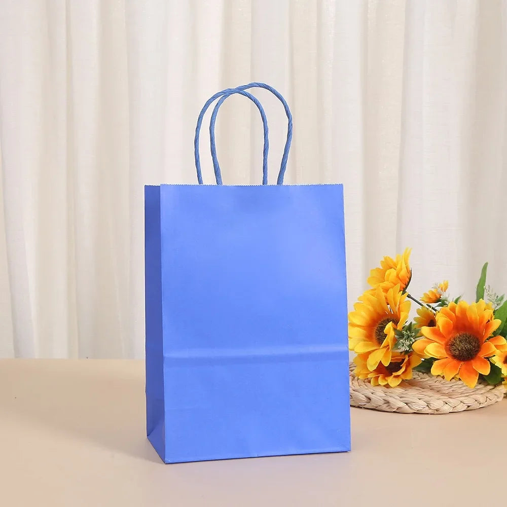 |ノベルティ用品 | ハンドル付きクラフト紙ギフトバッグ 50個セット