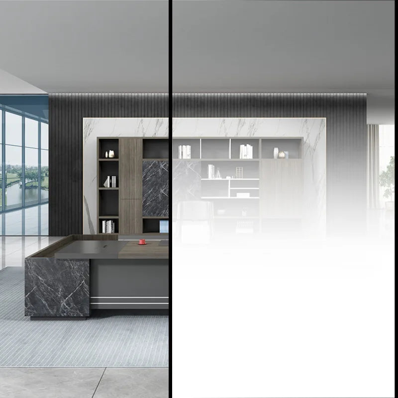 【半個室化】すりガラス風グラデーション ウィンドウフィルム(粘着タイプ)