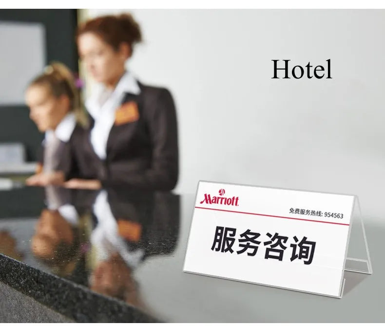 5個入りミニアクリルサインディスプレイホルダー