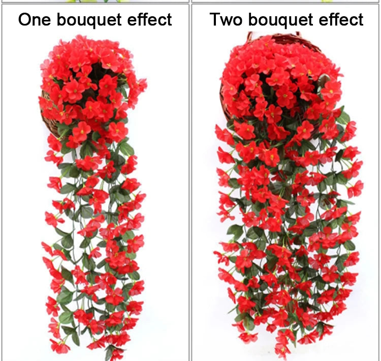 人工バイオレット 吊り下げフェイクフラワー