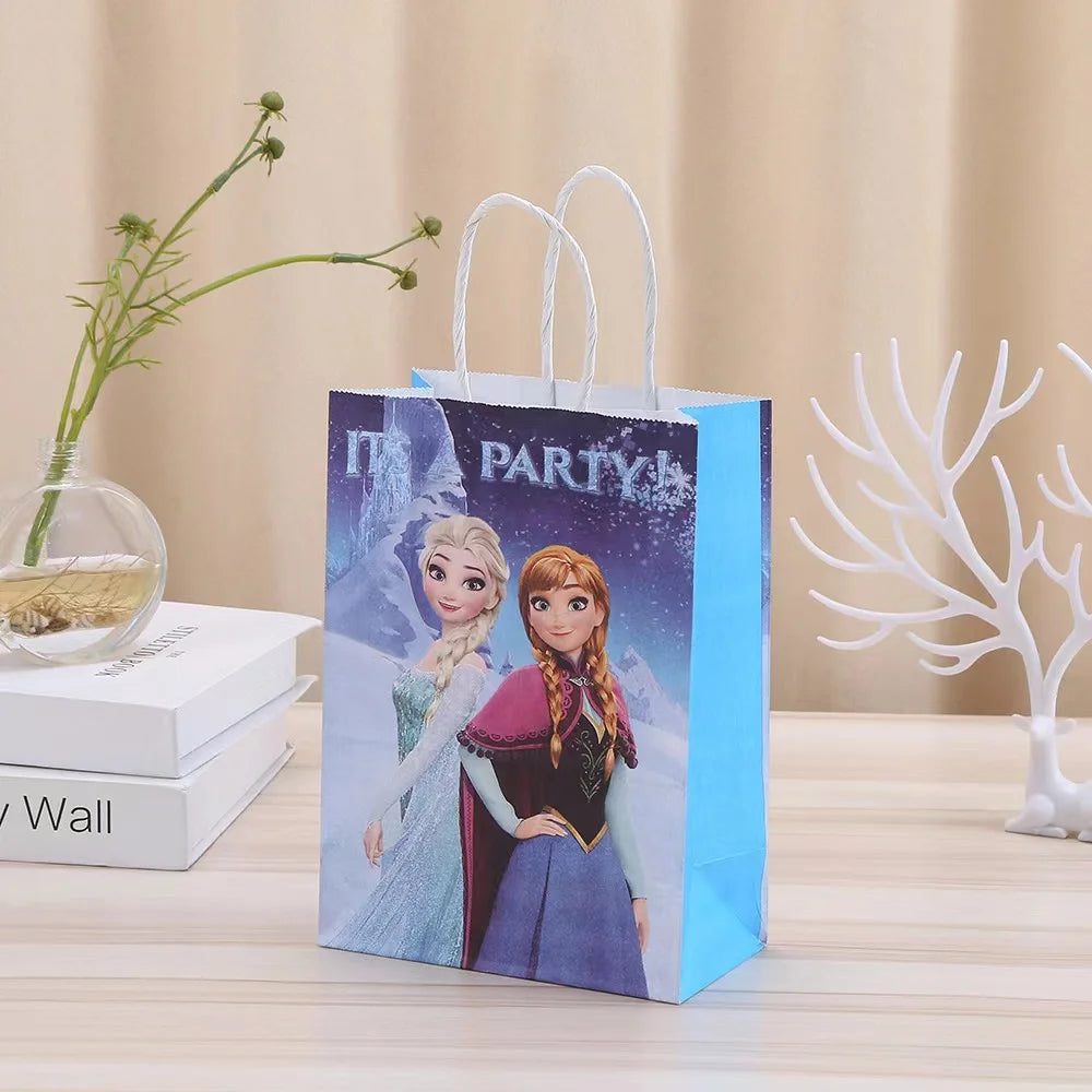 |ノベルティ用品 | アナ雪プリンセス柄ギフトバッグセット| 12x21x7cm