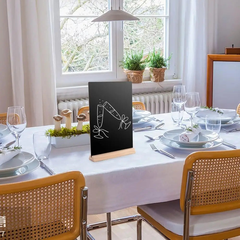 コンパクトな卓上黒板サイン4個セット